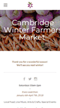 Mobile Screenshot of cambridgewinterfarmersmarket.com